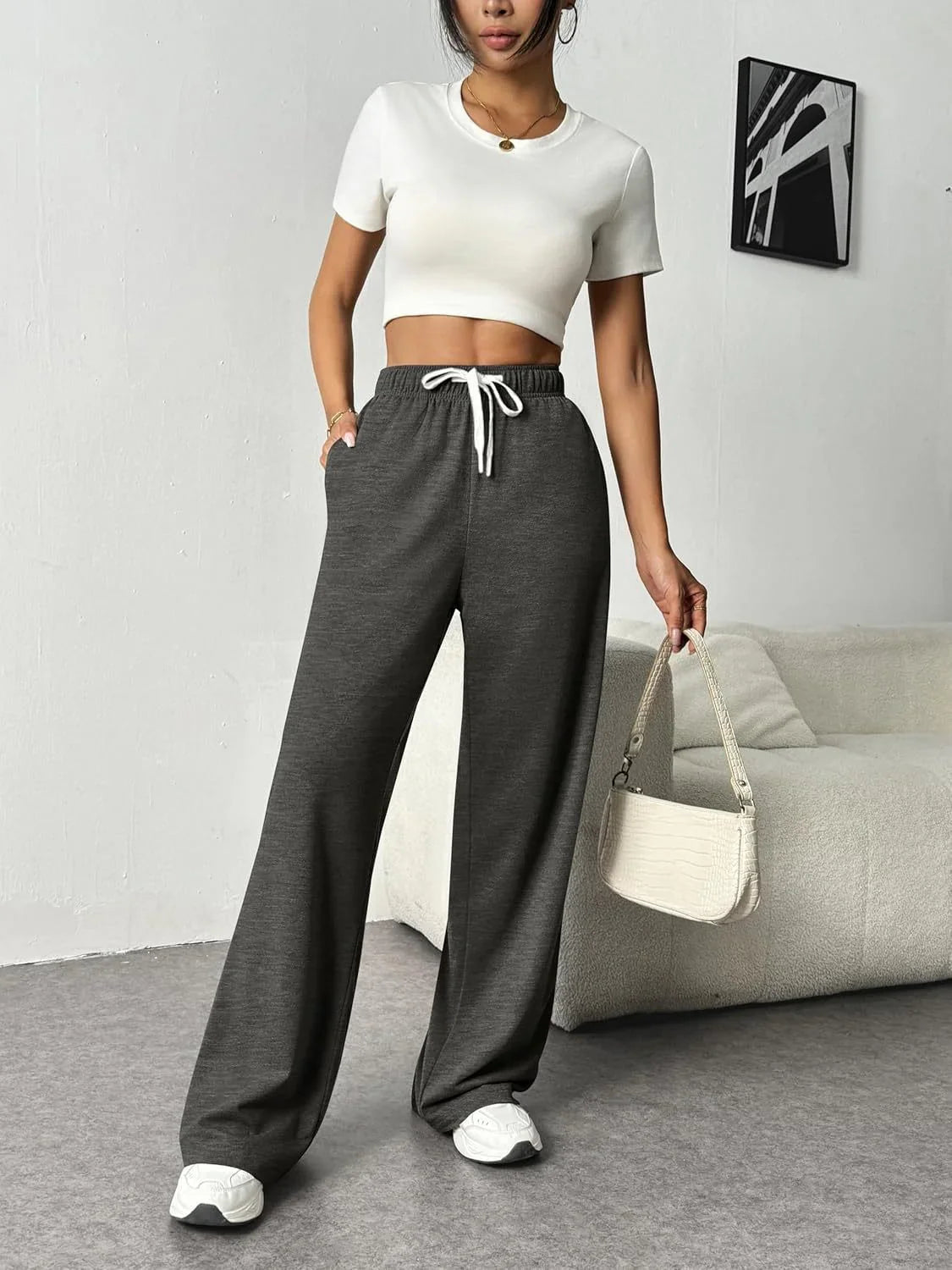 Renate - Stylish Wide-Leg Jogging Trousers