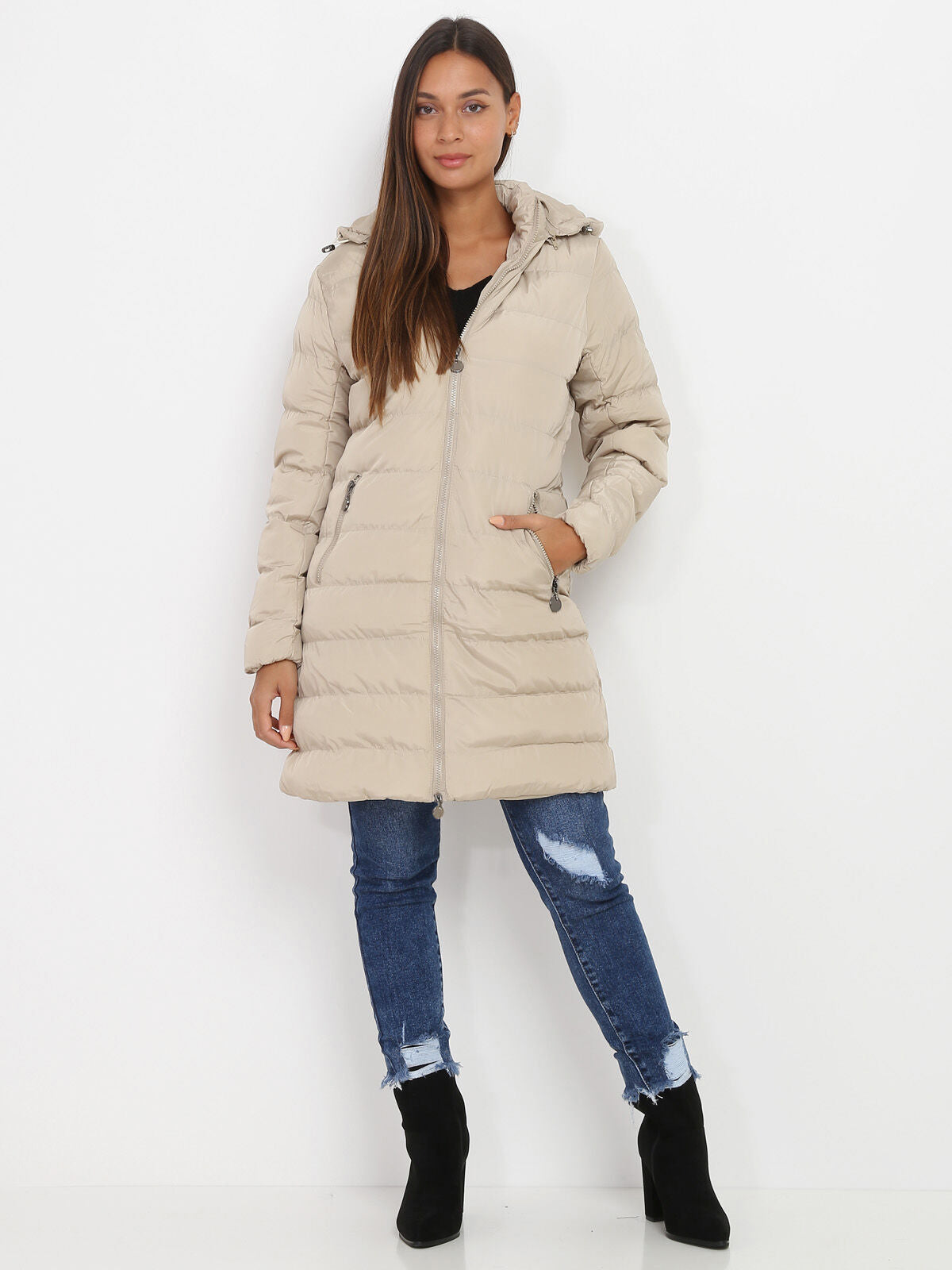 Lisa - Women's Winter Coat with Hood