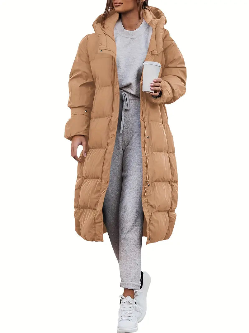 Long Ladies' Winter Coat - 100% Waterproof - Stylish Design