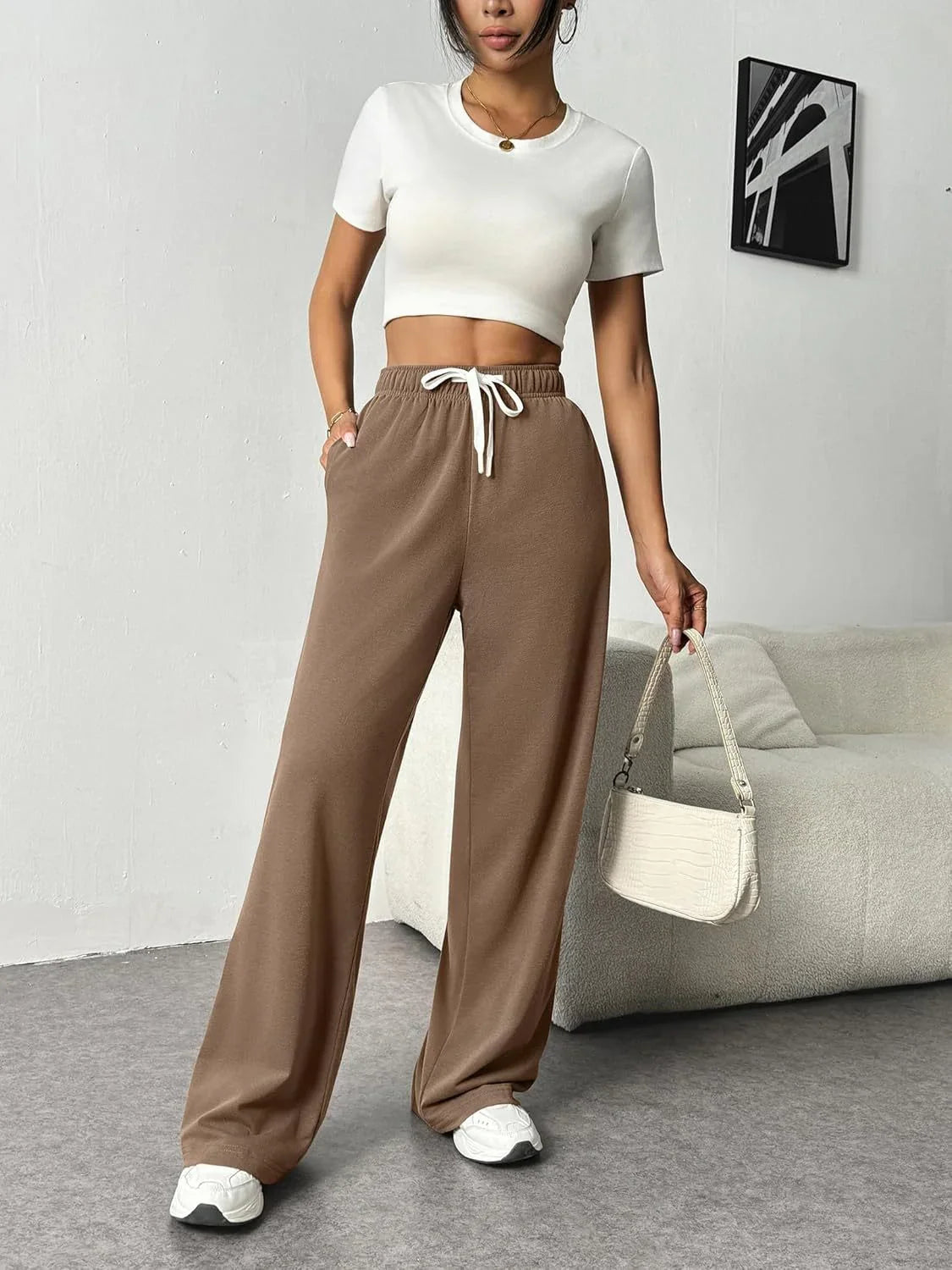 Renate - Stylish Wide-Leg Jogging Trousers