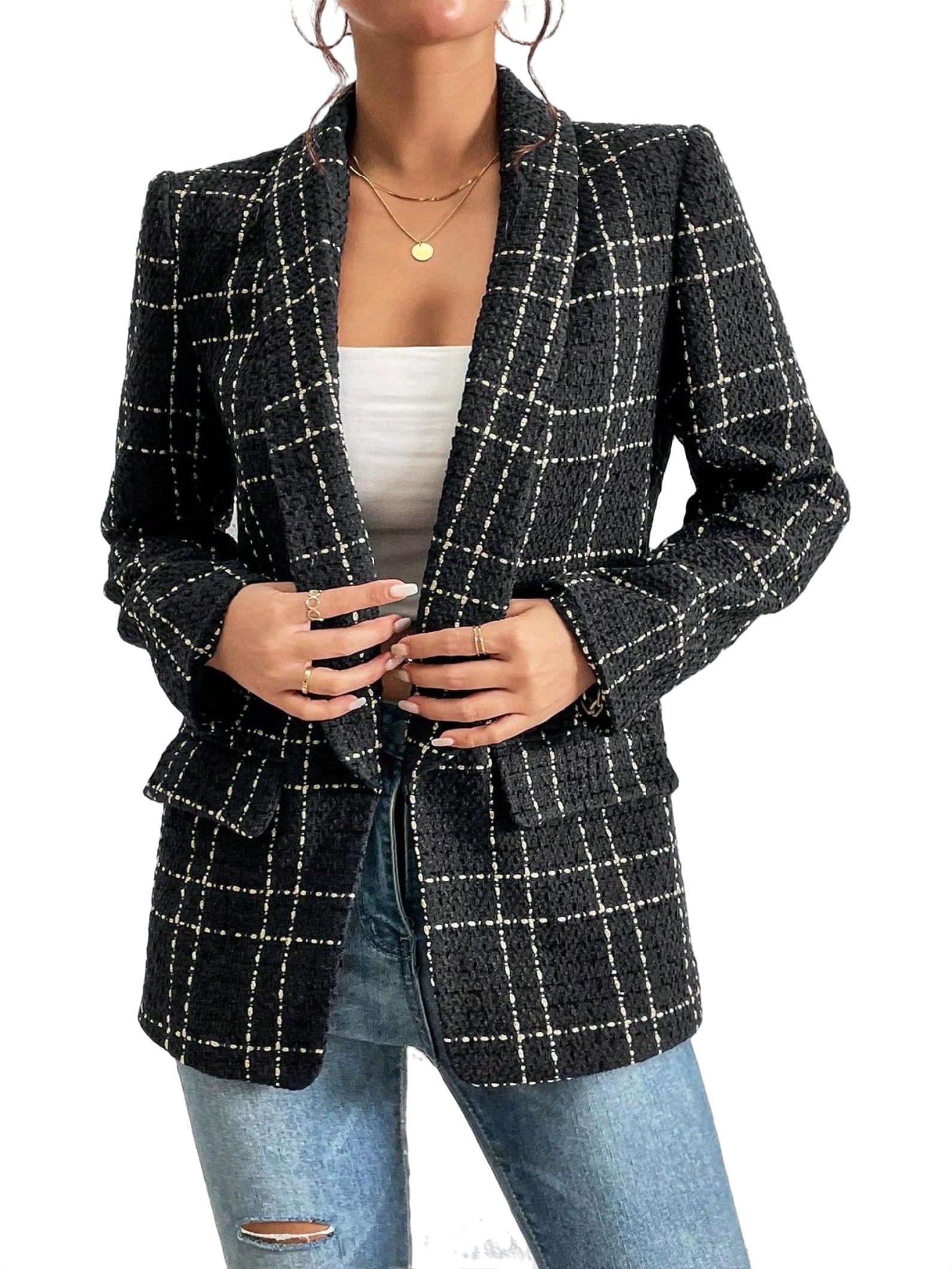 Clara – Checked Blazer