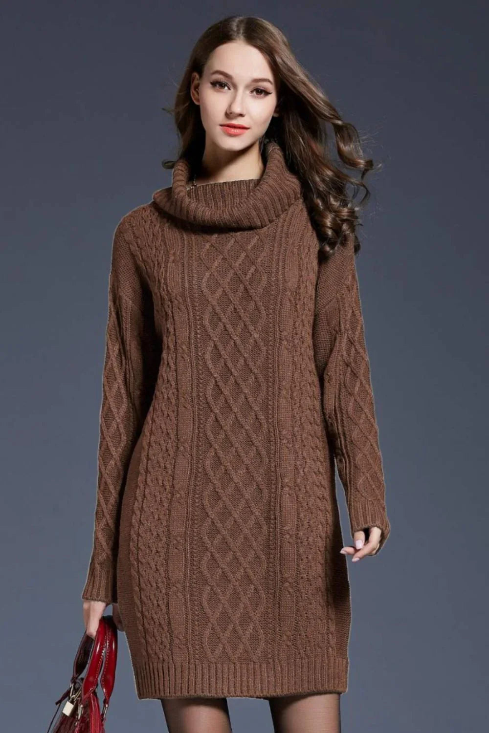 Els - Knitted Sweater Dress for Autumn & Winter