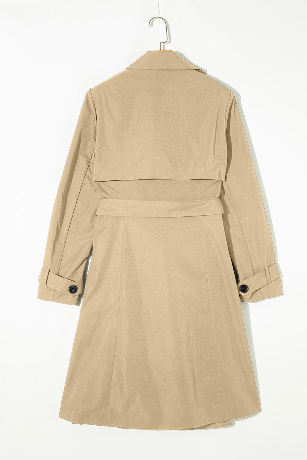 Stylish Beige Women's Trench Coat