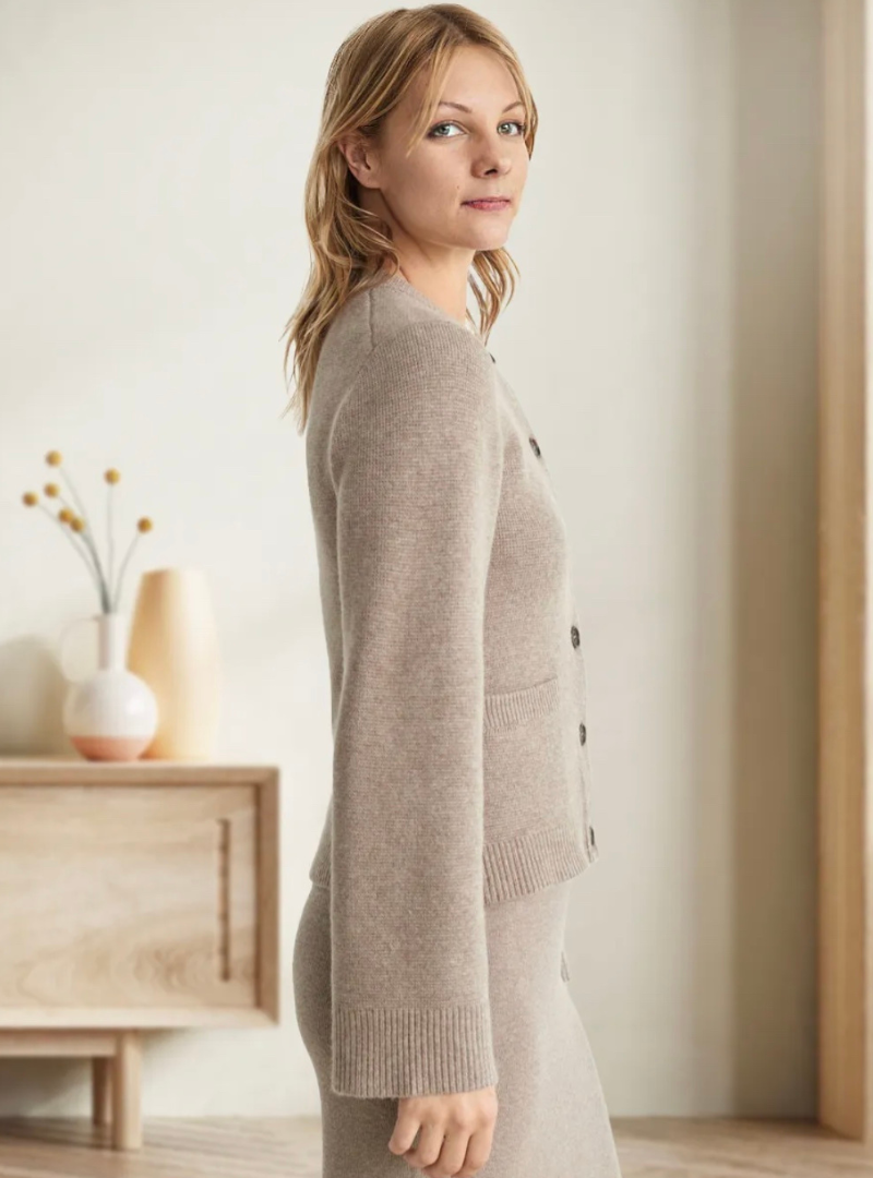 Women's Soft Button Cardigan