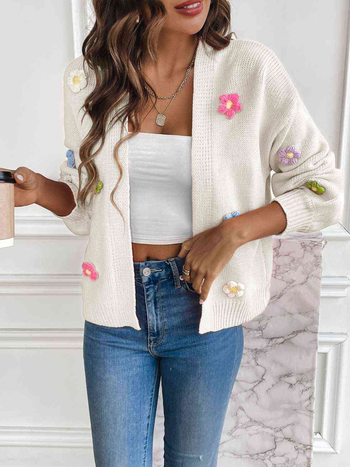 Lotje - Floral Cardigan for Women