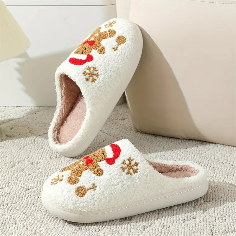 Christmas Gingerbread Slippers