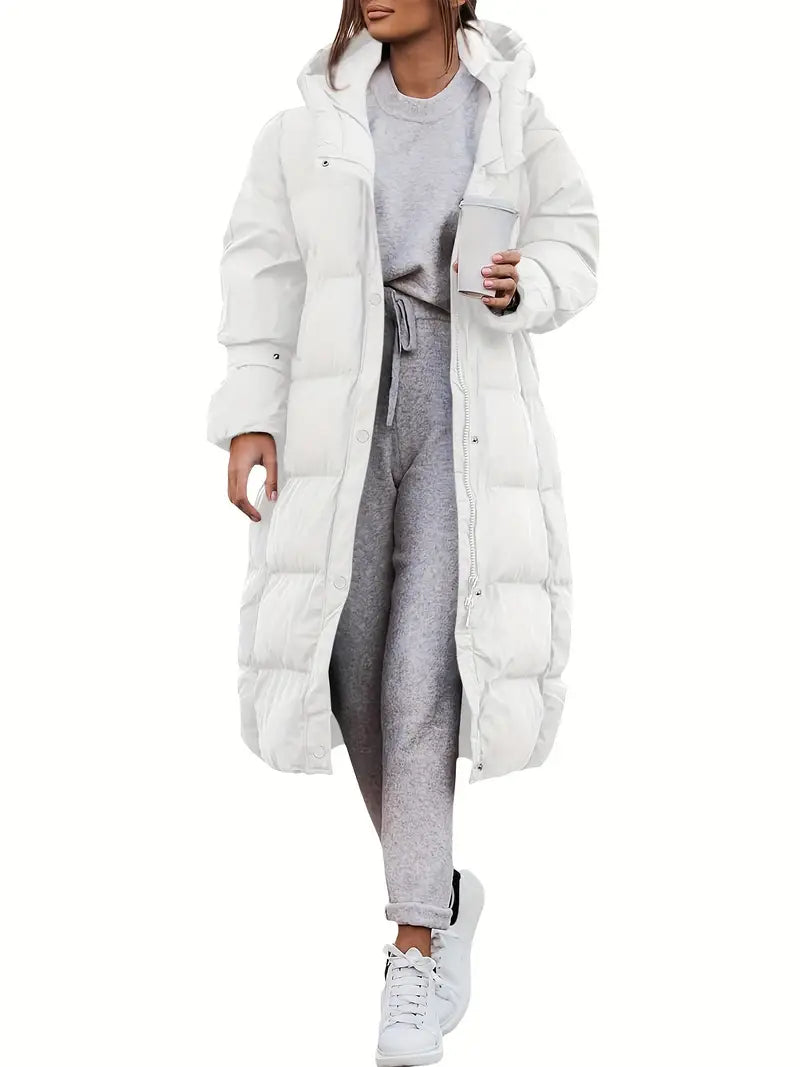 Long Ladies' Winter Coat - 100% Waterproof - Stylish Design