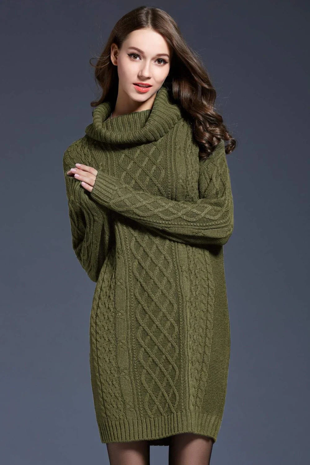 Els - Knitted Sweater Dress for Autumn & Winter