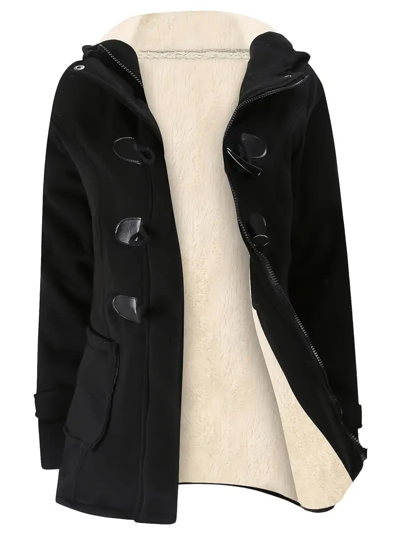 Daisy - Warm Women's Winter Coat with Fur Lining and Hood