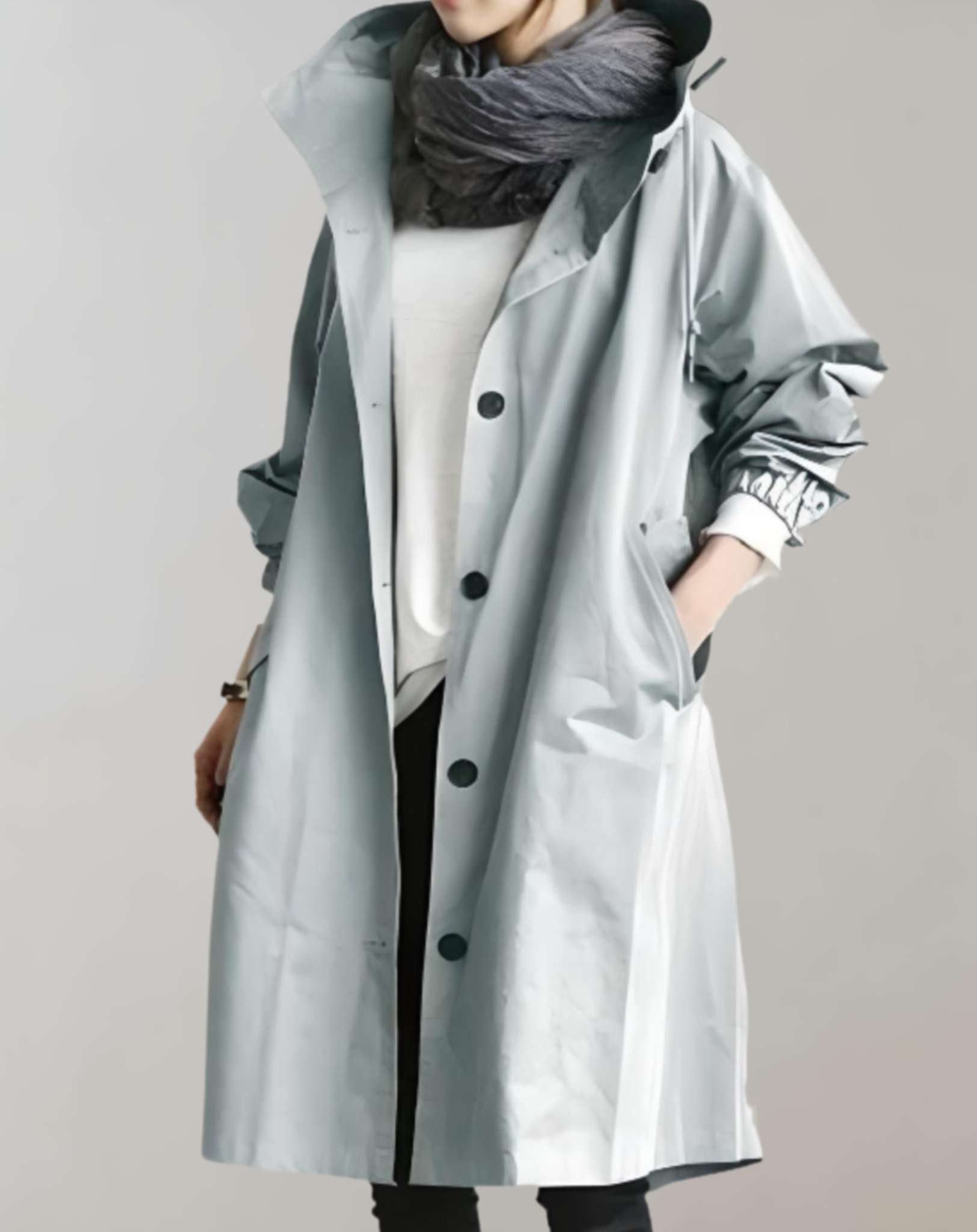 Darce | Waterproof and warm hooded trench coat