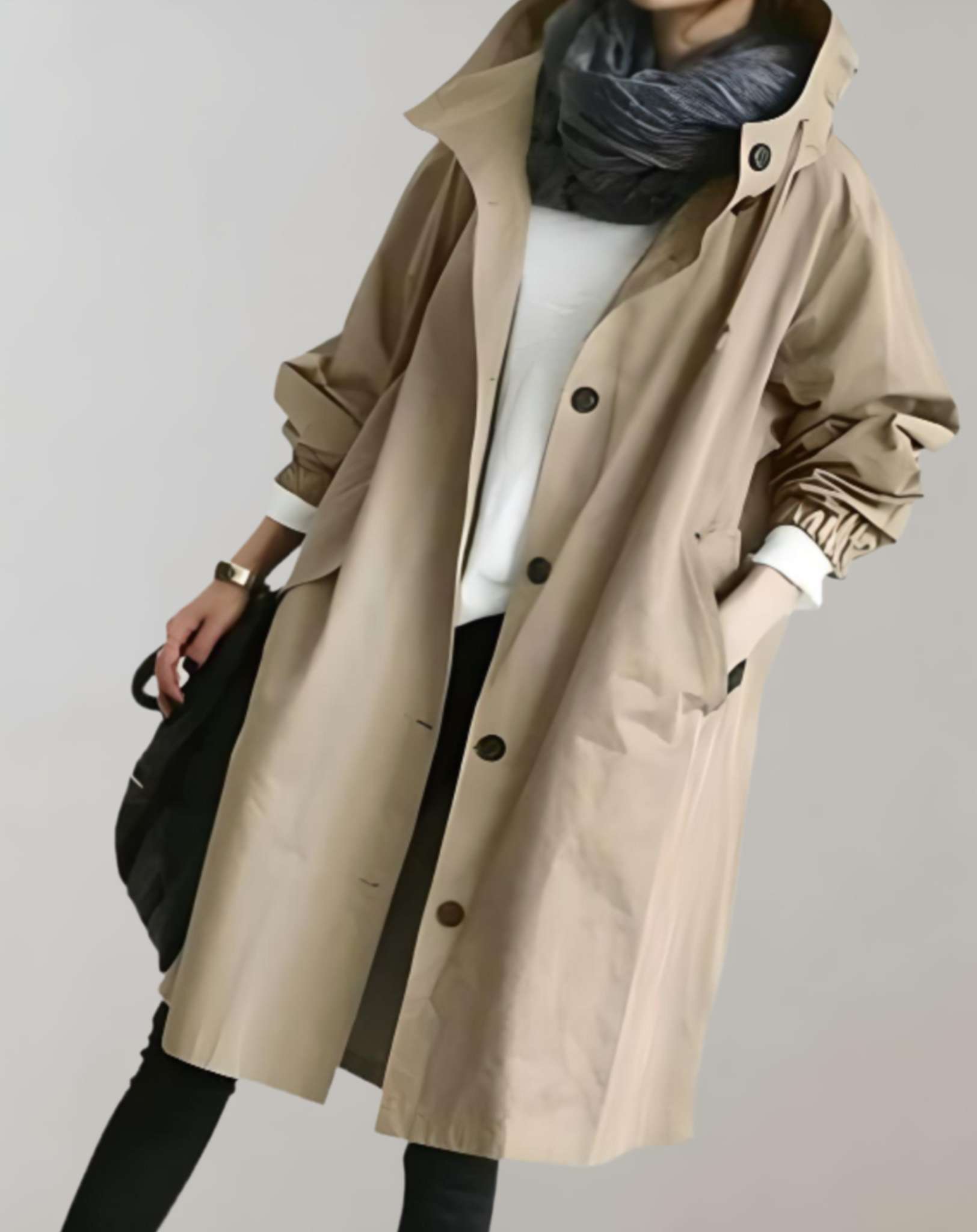 Darce | Waterproof and warm hooded trench coat