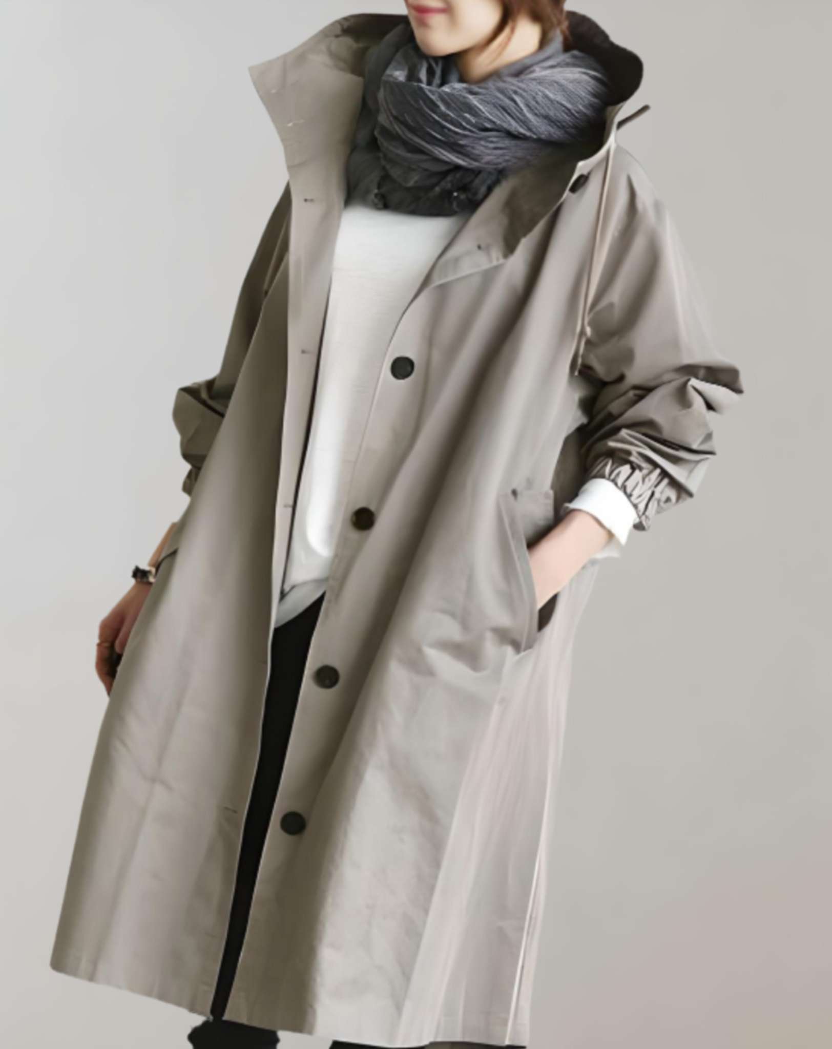 Darce | Waterproof and warm hooded trench coat