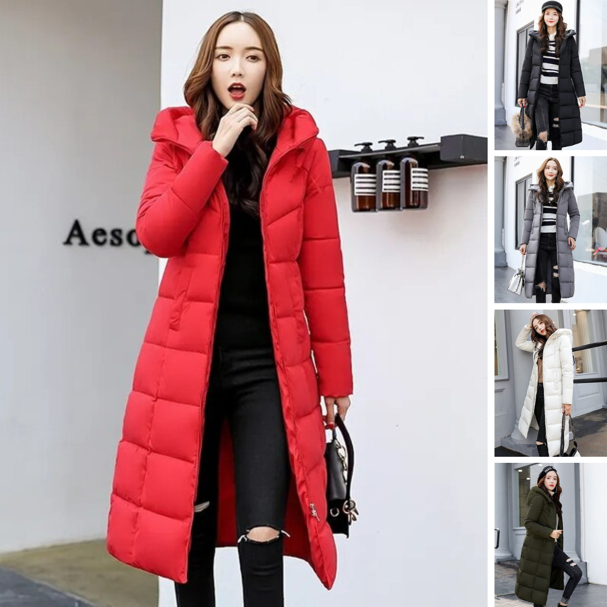 Chic Winter Coat with Hood for Women