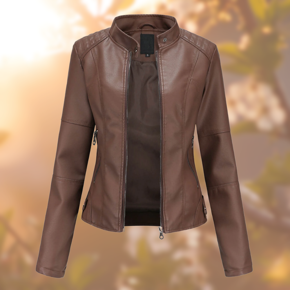 Tessie - Vintage Leather Women's Jacket