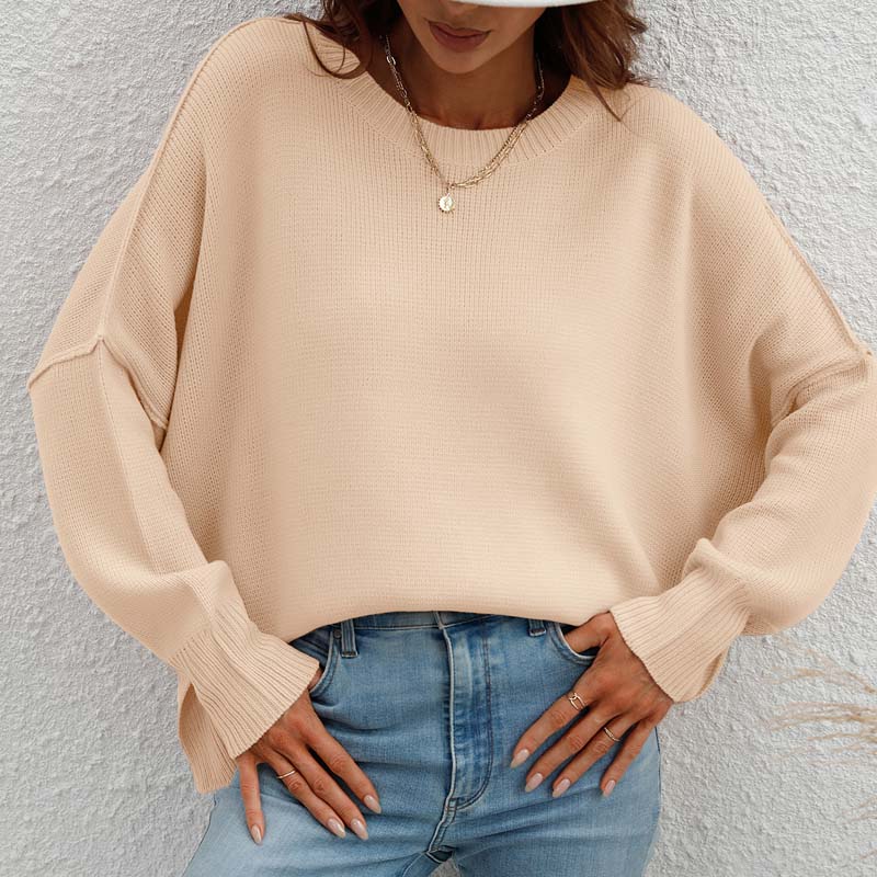 Kelly | Perfect Knitted Sweater in Solid Color for Women