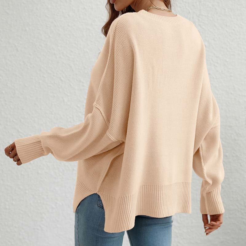 Kelly | Perfect Knitted Sweater in Solid Color for Women