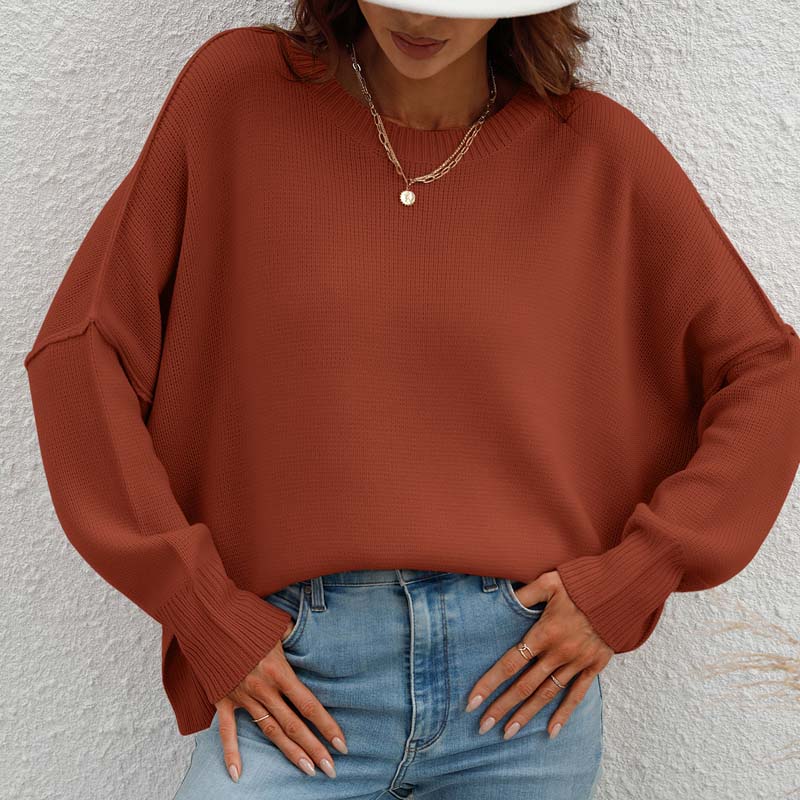 Kelly | Perfect Knitted Sweater in Solid Color for Women