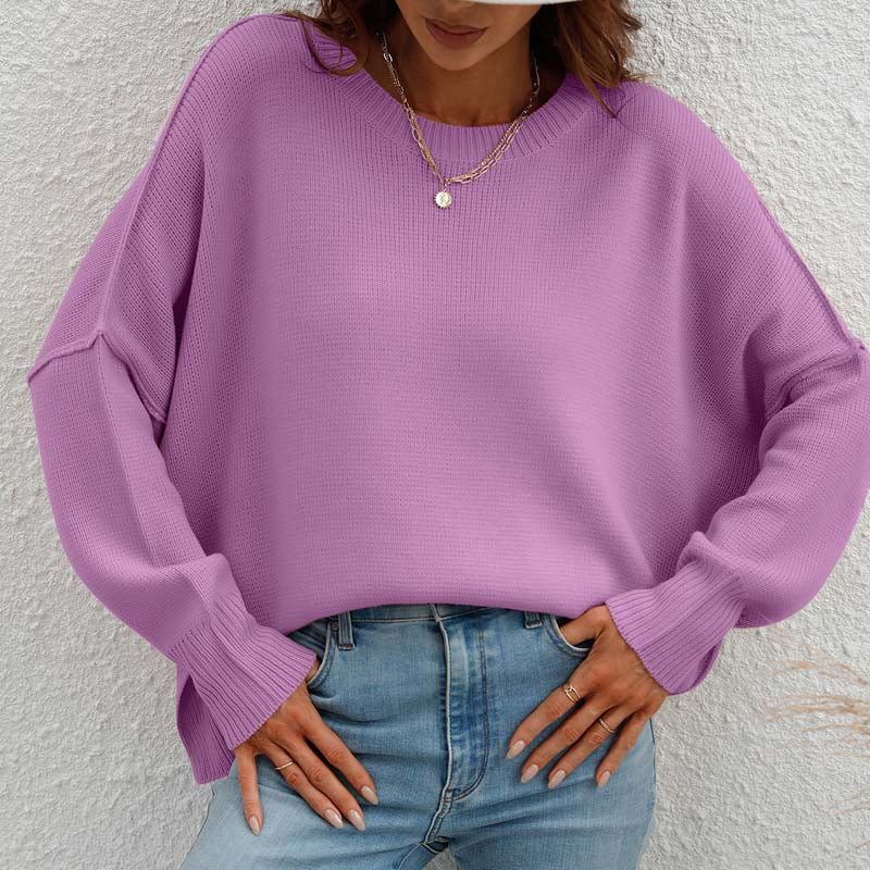 Kelly | Perfect Knitted Sweater in Solid Color for Women