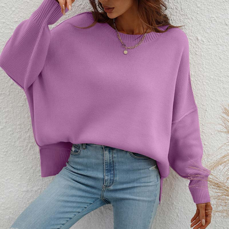 Kelly | Perfect Knitted Sweater in Solid Color for Women