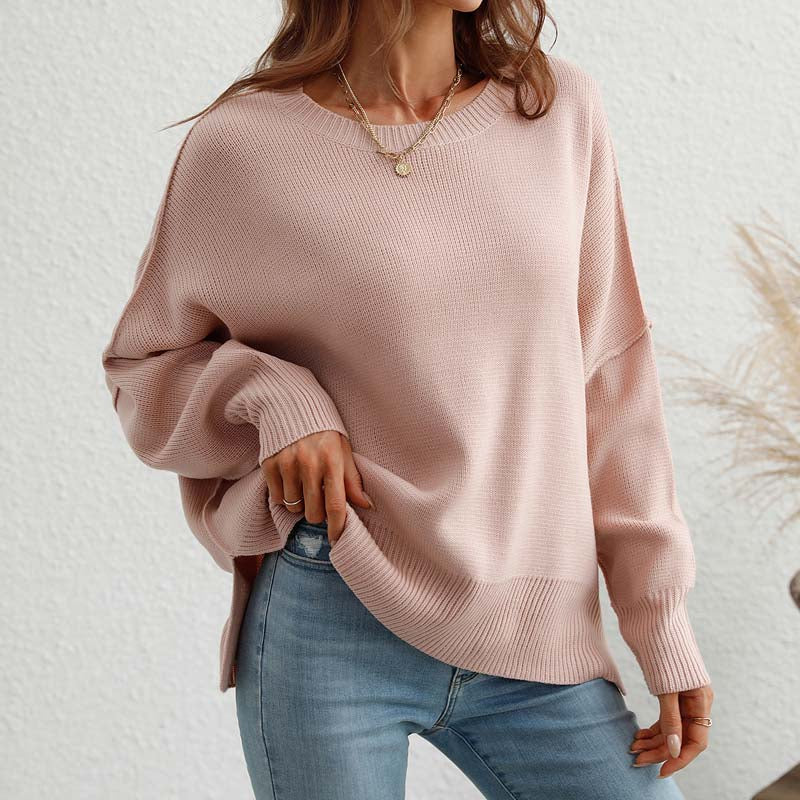 Kelly | Perfect Knitted Sweater in Solid Color for Women