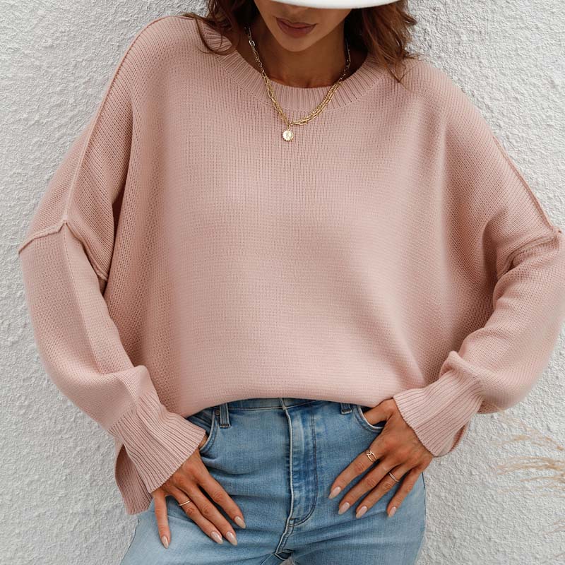 Kelly | Perfect Knitted Sweater in Solid Color for Women