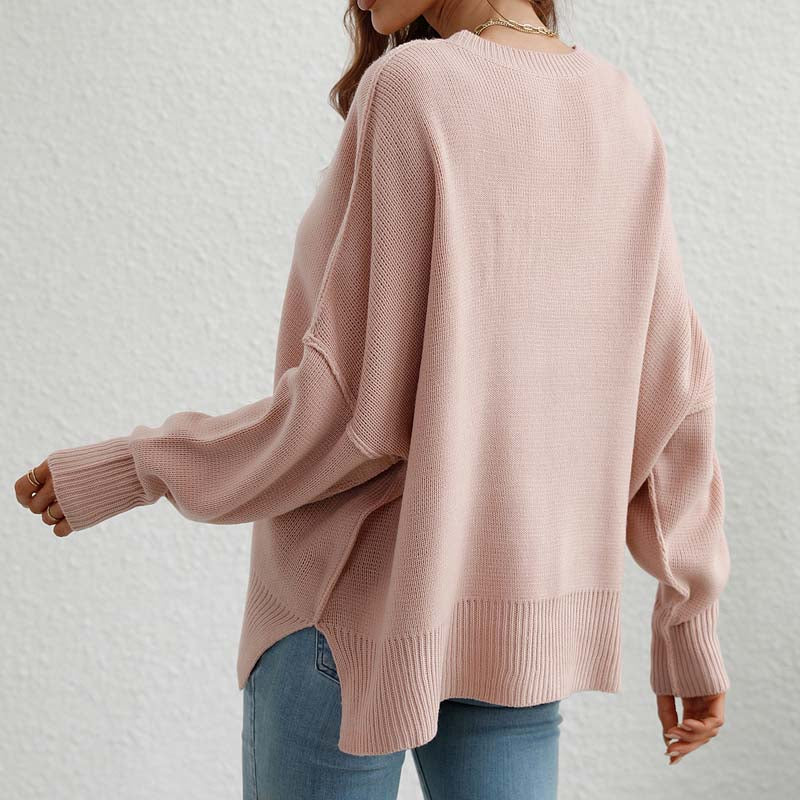 Kelly | Perfect Knitted Sweater in Solid Color for Women