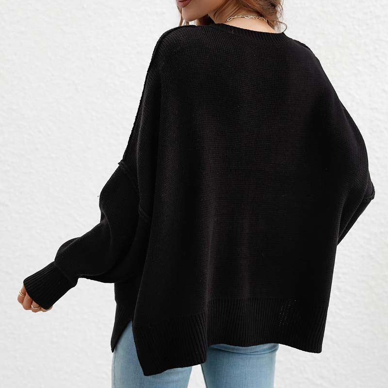 Kelly | Perfect Knitted Sweater in Solid Color for Women