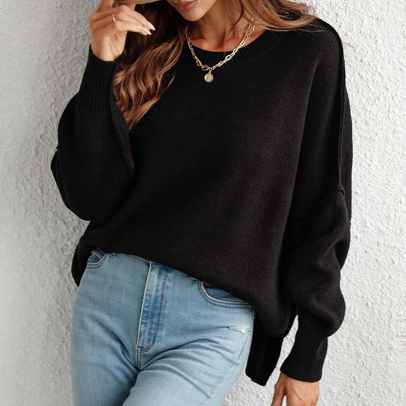 Kelly | Perfect Knitted Sweater in Solid Color for Women