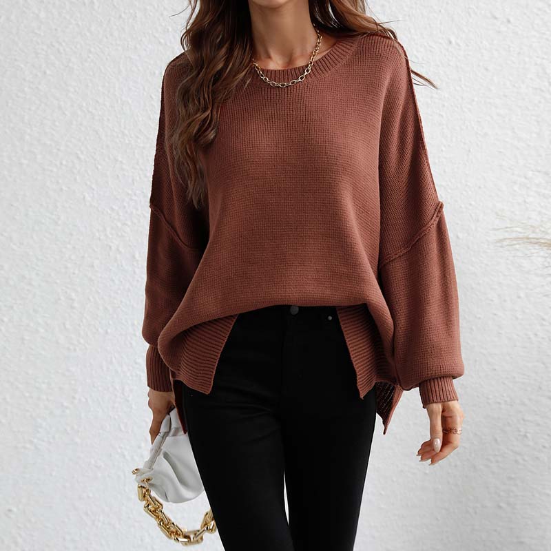 Kelly | Perfect Knitted Sweater in Solid Color for Women