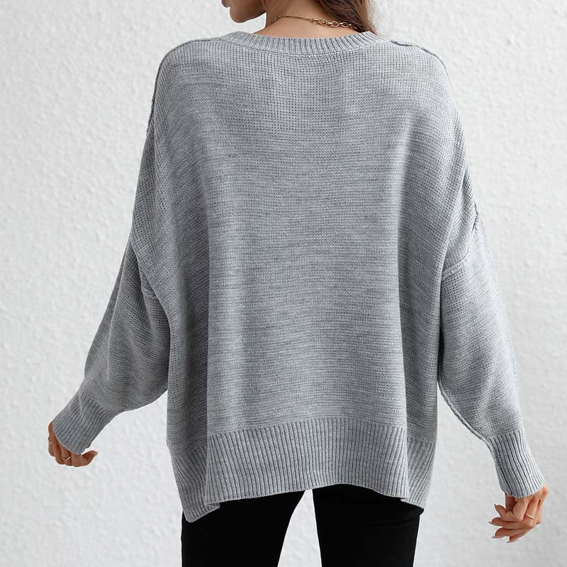 Kelly | Perfect Knitted Sweater in Solid Color for Women