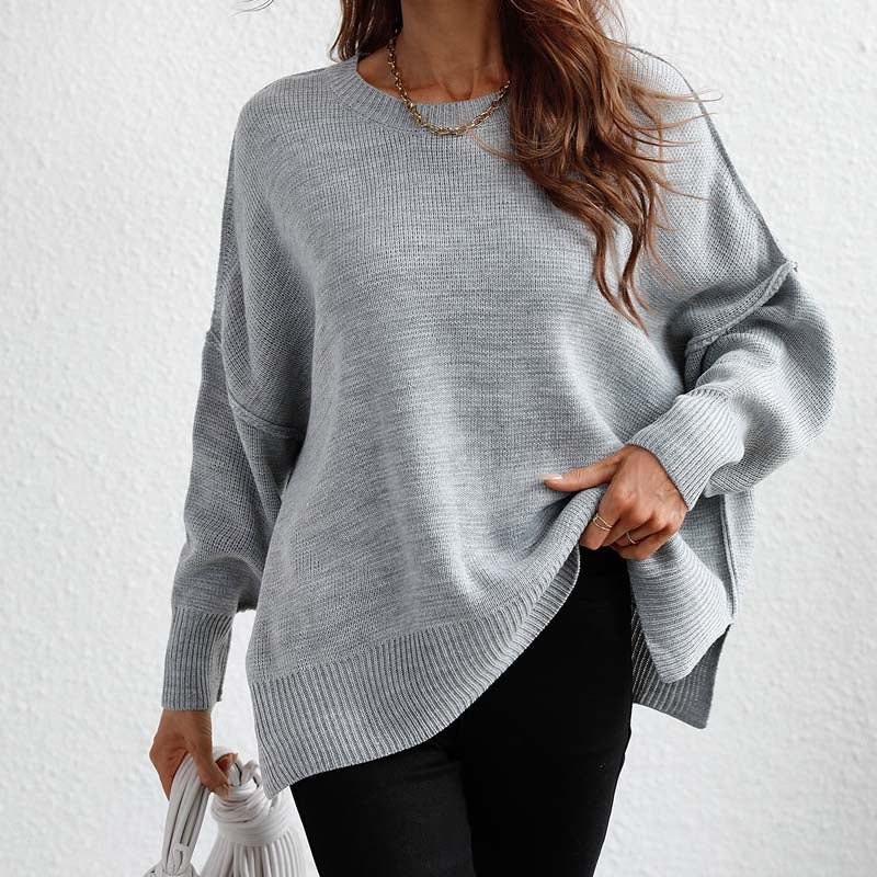 Kelly | Perfect Knitted Sweater in Solid Color for Women