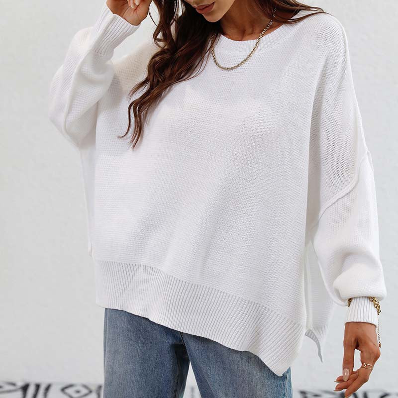 Kelly | Perfect Knitted Sweater in Solid Color for Women