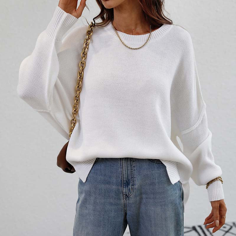 Kelly | Perfect Knitted Sweater in Solid Color for Women