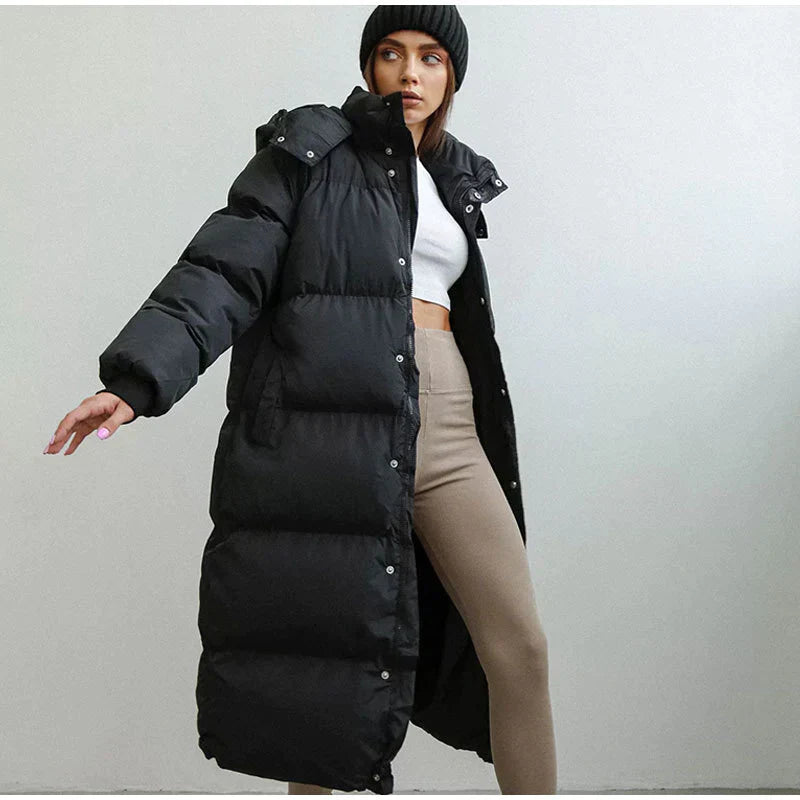 Abigail - Long Padded Winter Coat for Women