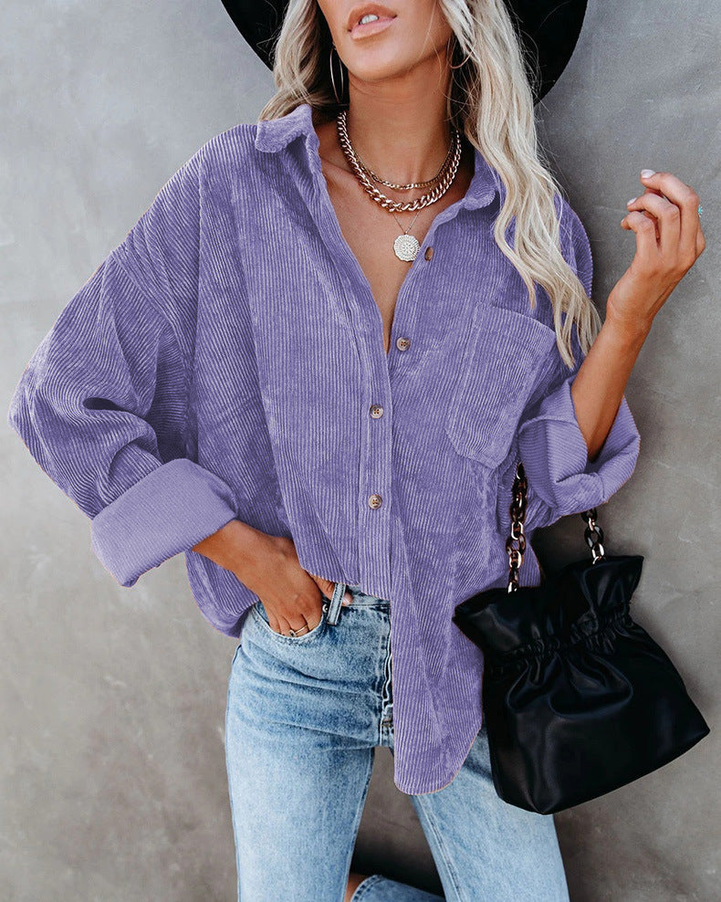 Viola | Ribbed Women's Shirt