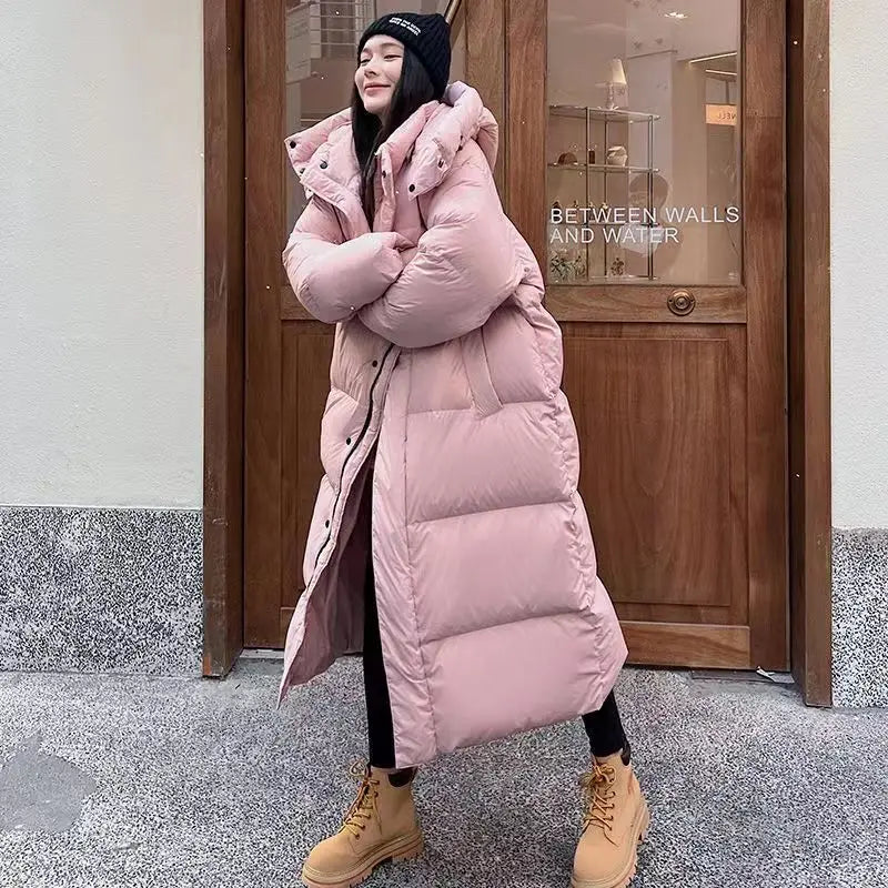 Sareena - Long Stylish Down Jacket with Hood