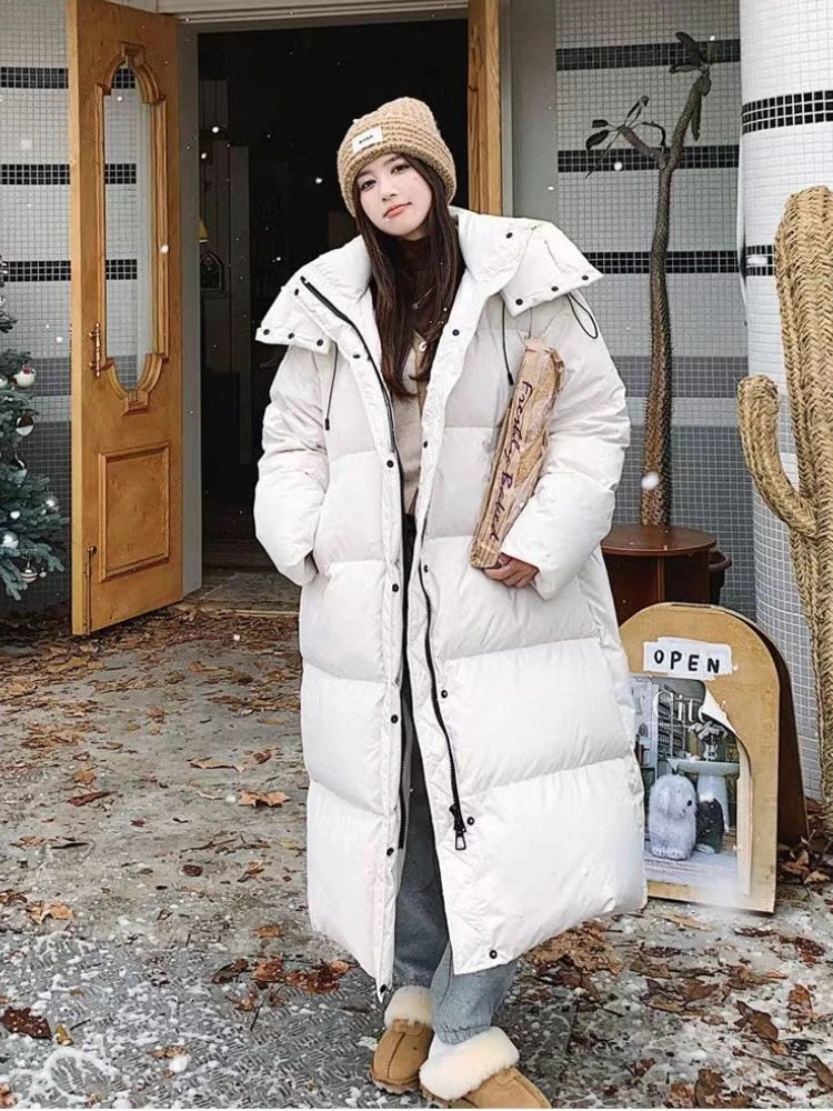 Sareena - Long Stylish Down Jacket with Hood