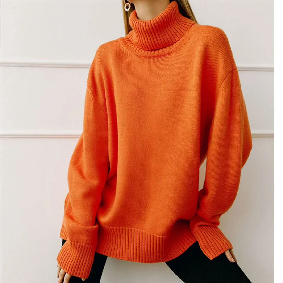 Adèle - Women's Turtleneck Sweater