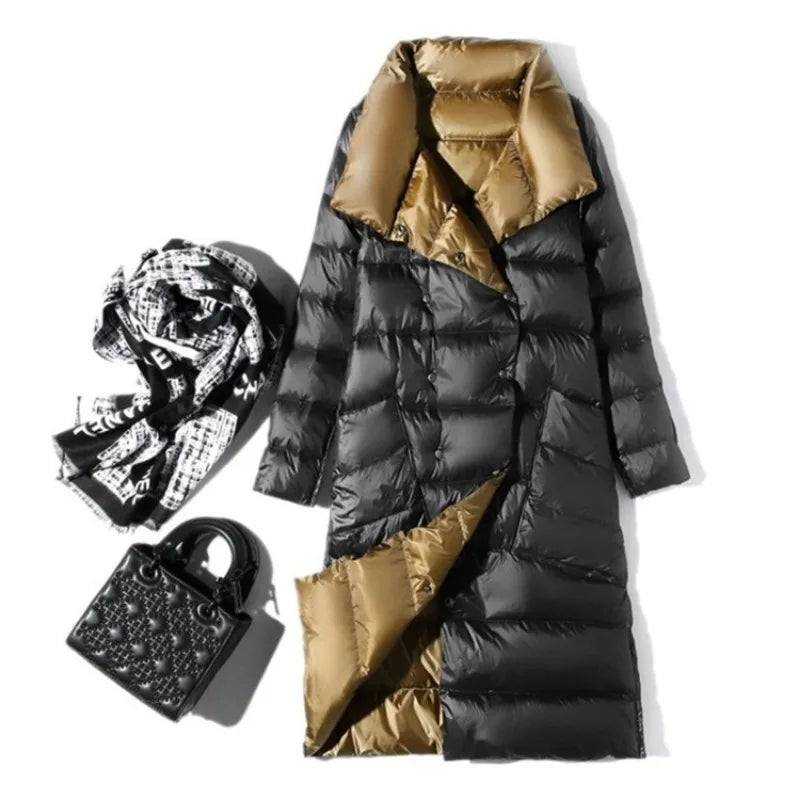 Quilted Reversible Women's Winter Coat