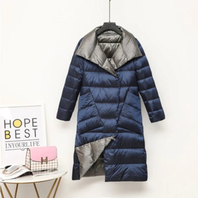 Quilted Reversible Women's Winter Coat