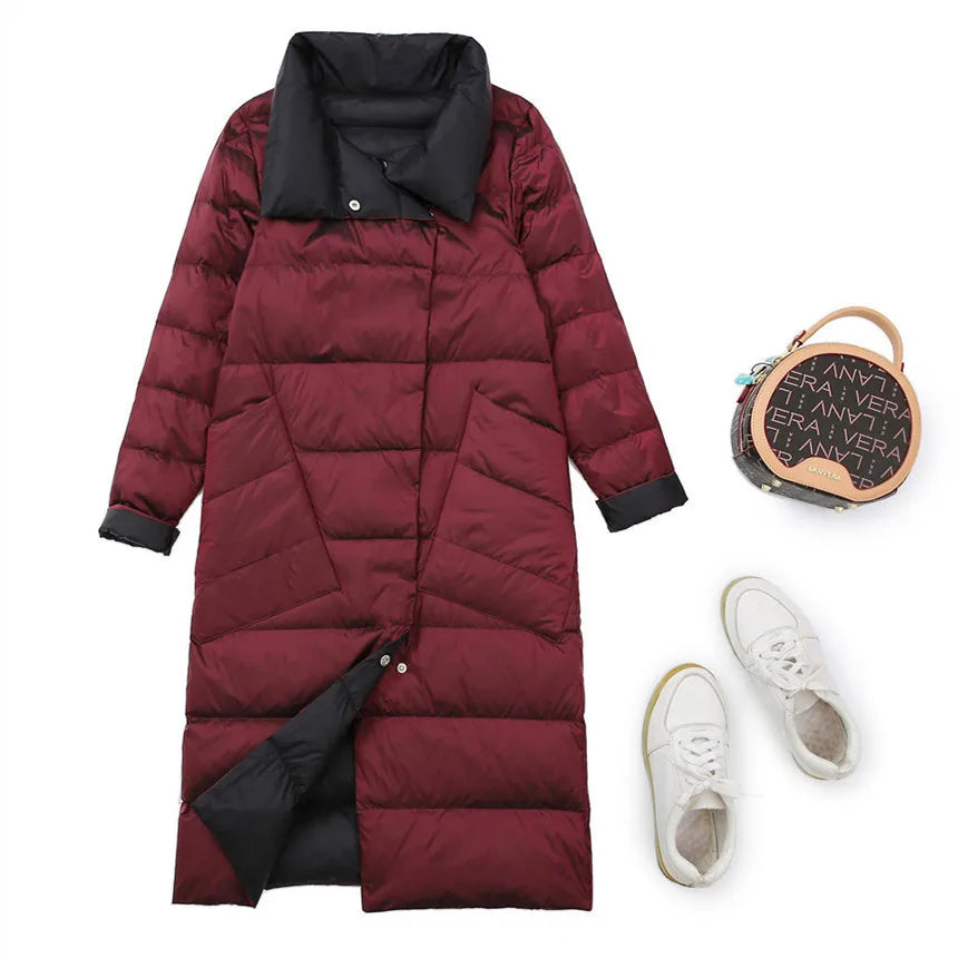 Quilted Reversible Women's Winter Coat