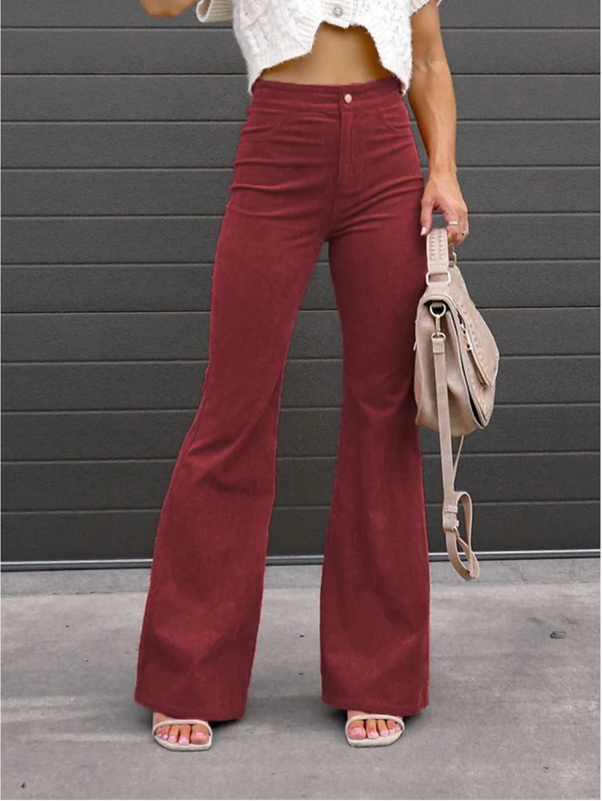 Daphne - Women's Corduroy Flare Pants