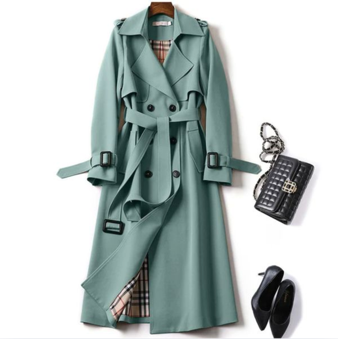 Zara - Long Trench Coat for Women