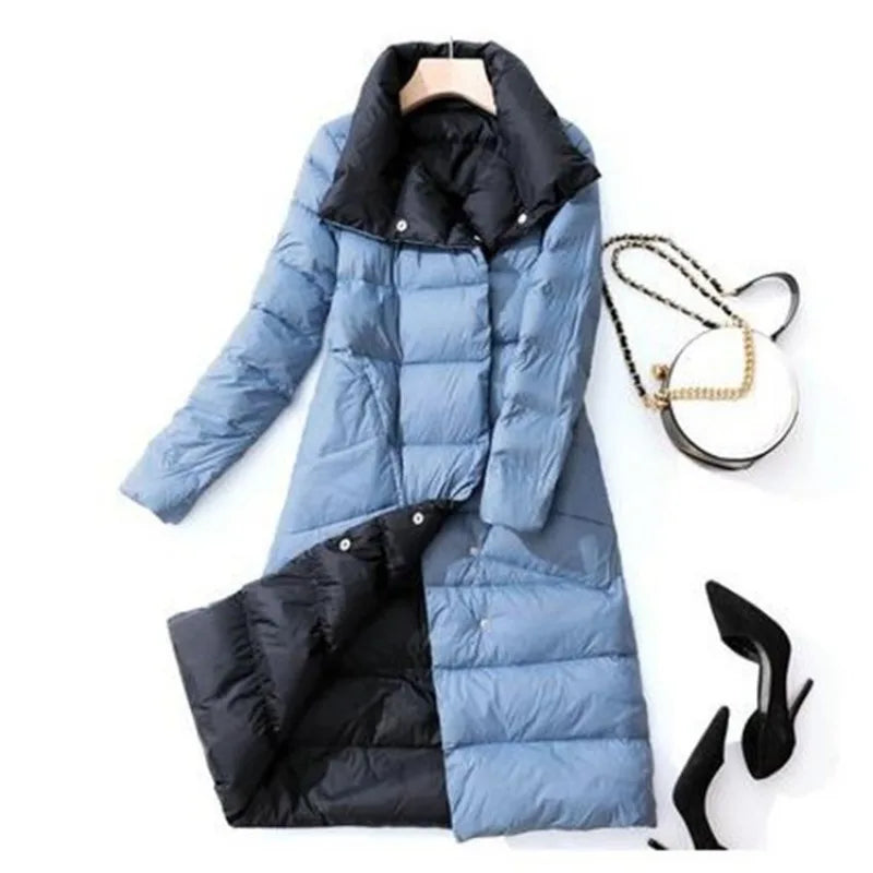 Quilted Reversible Women's Winter Coat