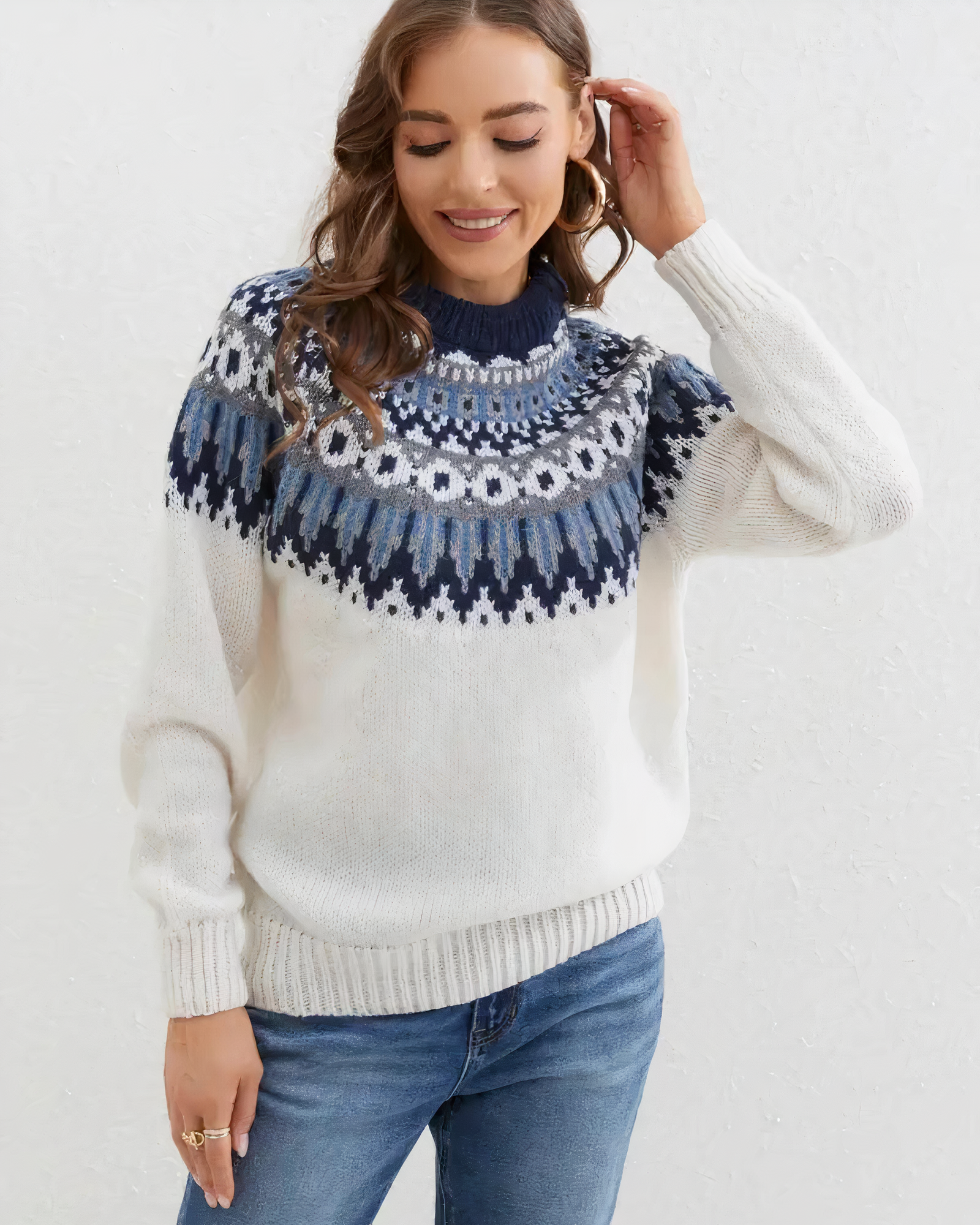 Jolie - Sweater with Pattern