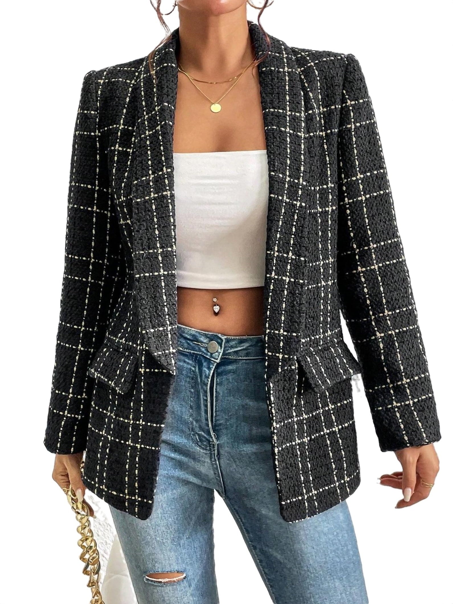 Clara – Checked Blazer