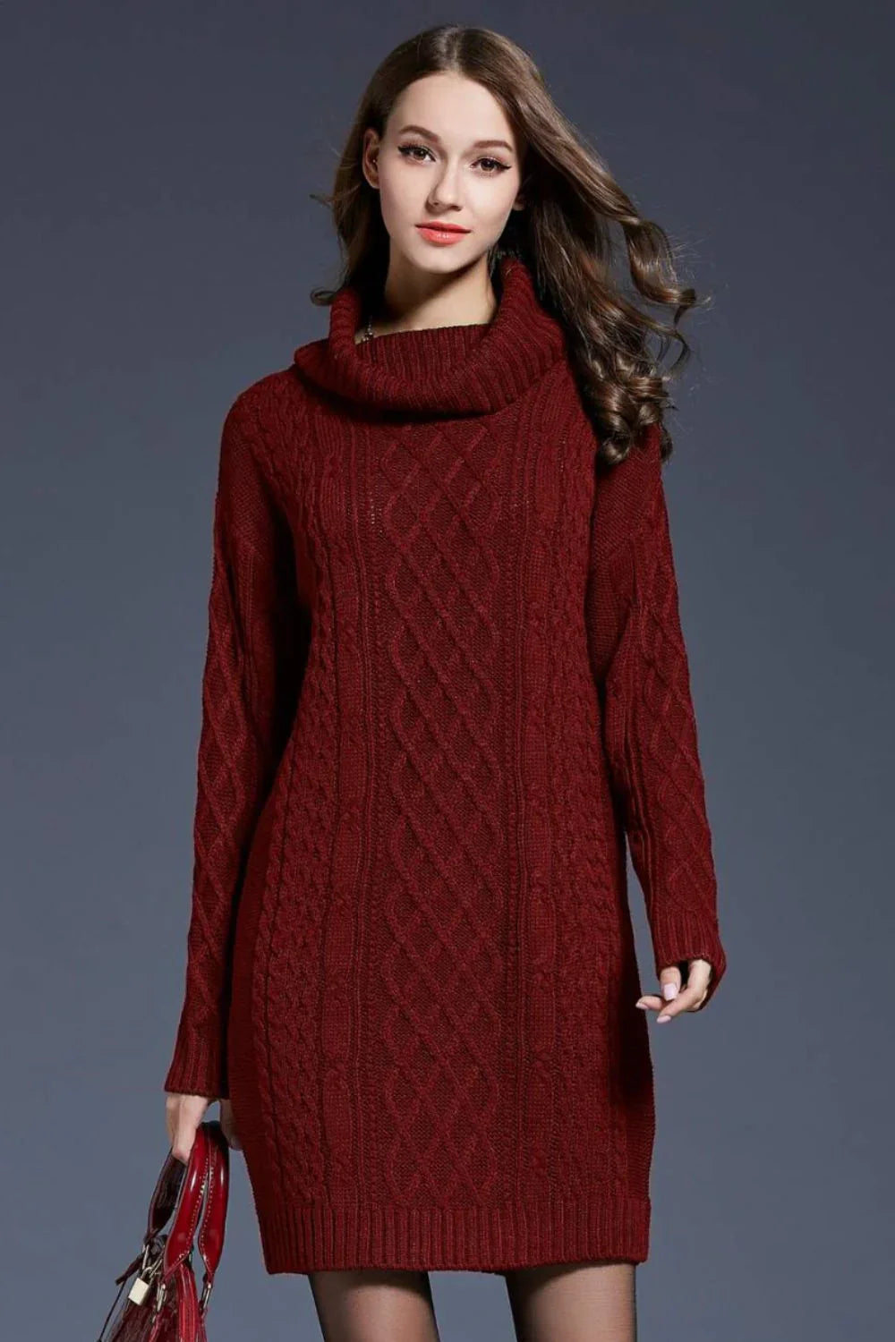 Els - Knitted Sweater Dress for Autumn & Winter