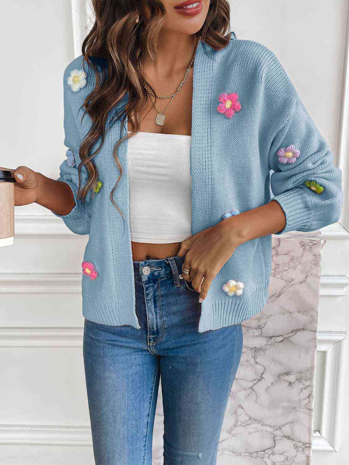 Lotje - Floral Cardigan for Women