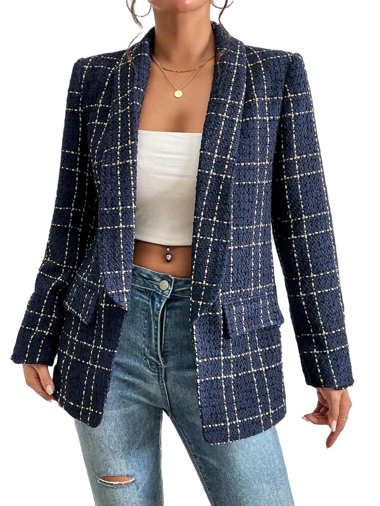 Clara – Checked Blazer