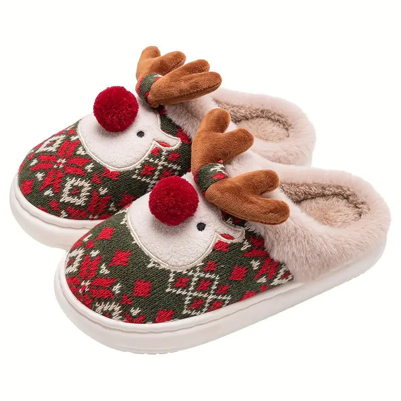 Christmas Reindeer Slippers